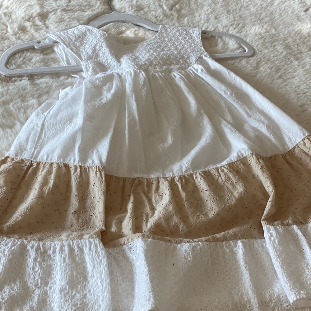 ZARA Girls Embroidered Cotton Dress – Size 5-6 Years